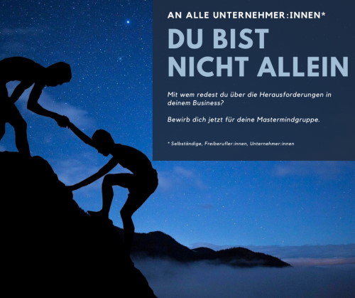 Alleine gründen aber nicht alleine sein