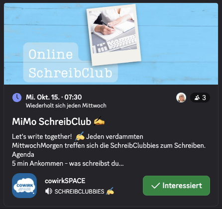 MiMo Online SchreibClub by DoSchu